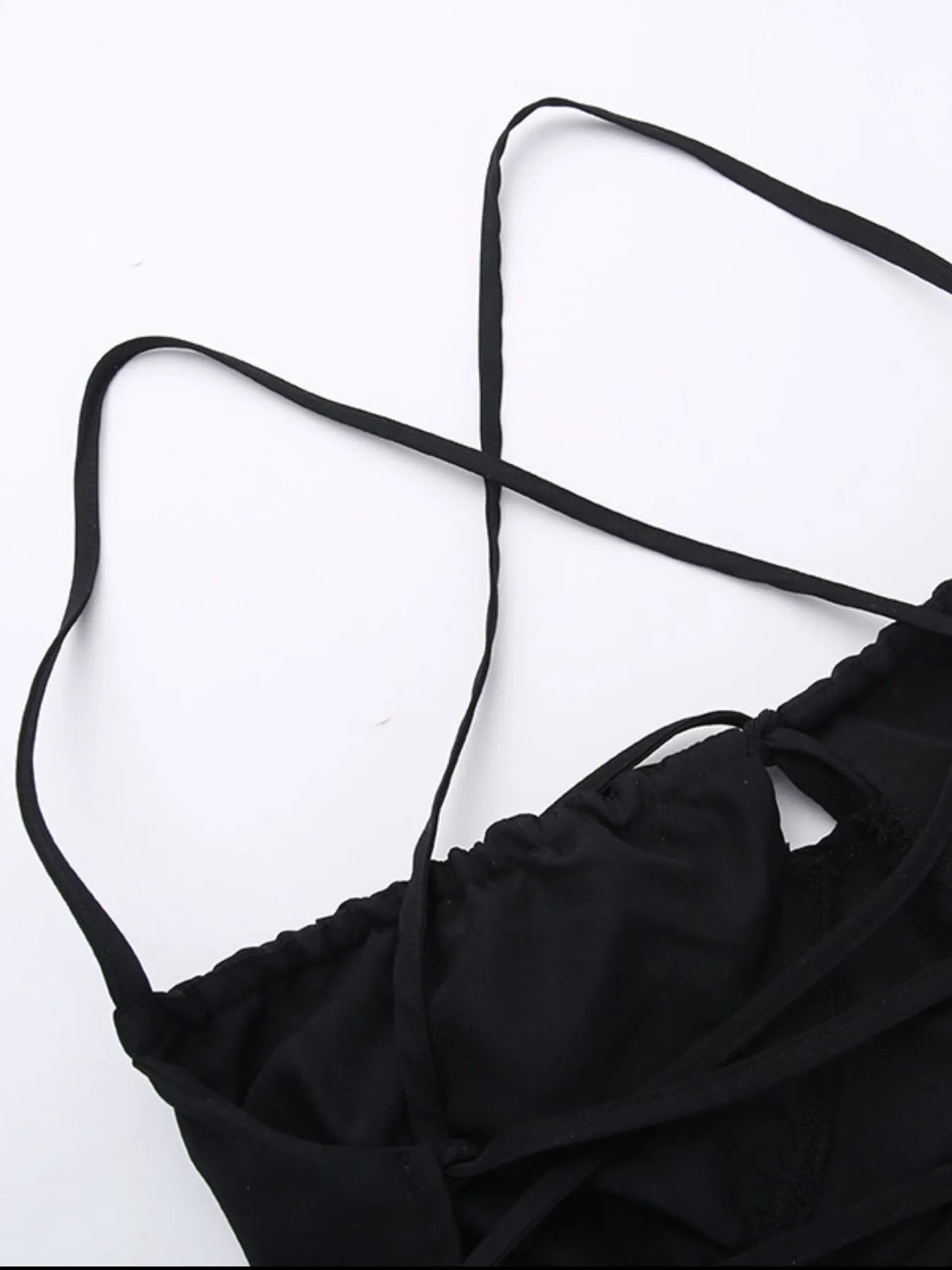 Tiered Lace Up Spaghetti Straps Maxi Dress - Velora Luxury Fashion