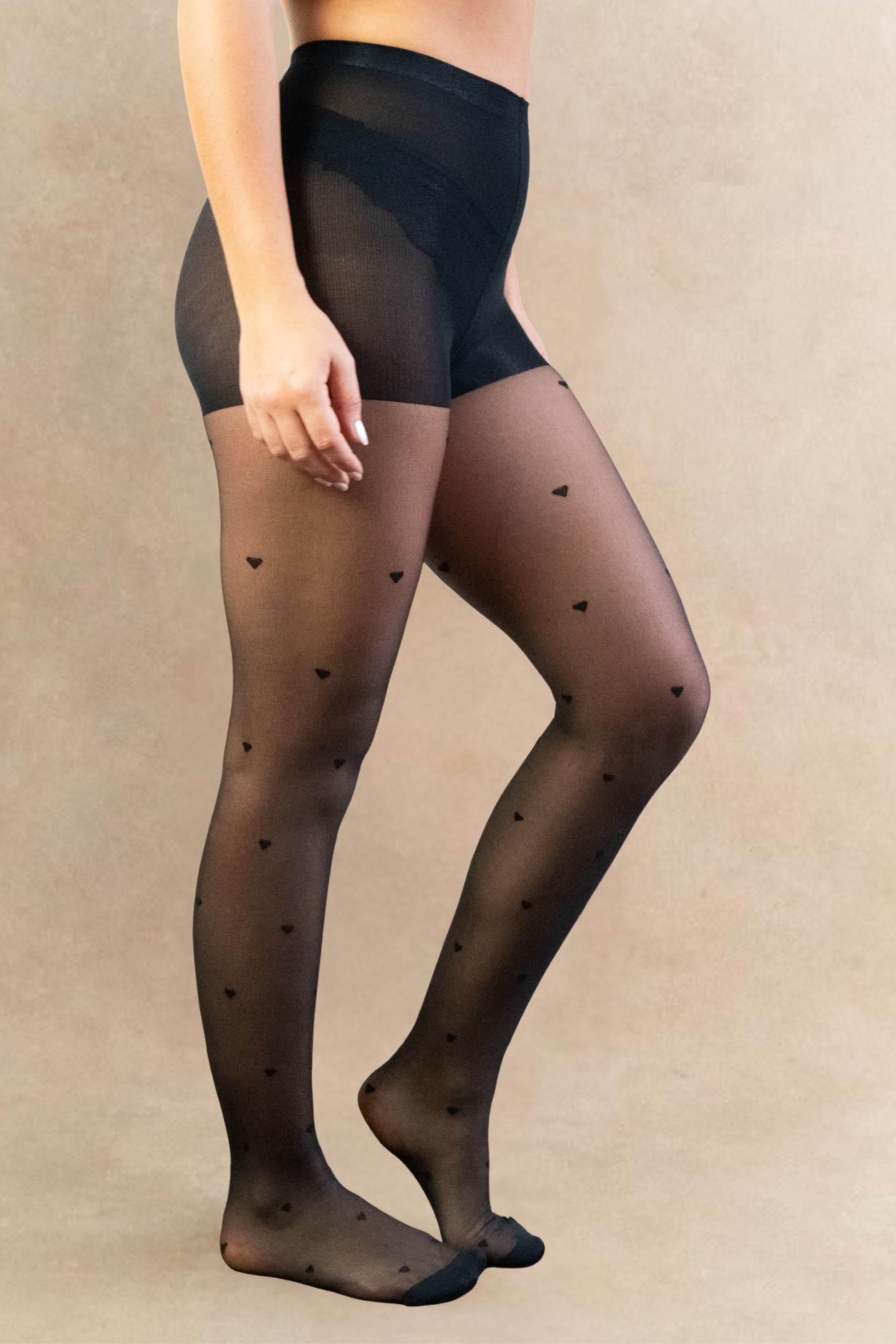 Tights Hearts Stockings + Mesh Laundry Bag - Velora Luxury Fashion