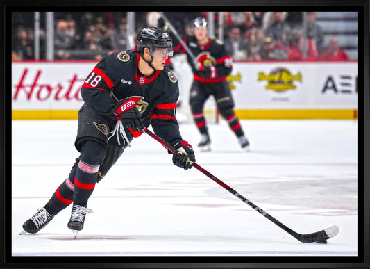 Tim Stutzle 20x29 Framed Canvas Ottawa Senators - Velora Luxury Fashion