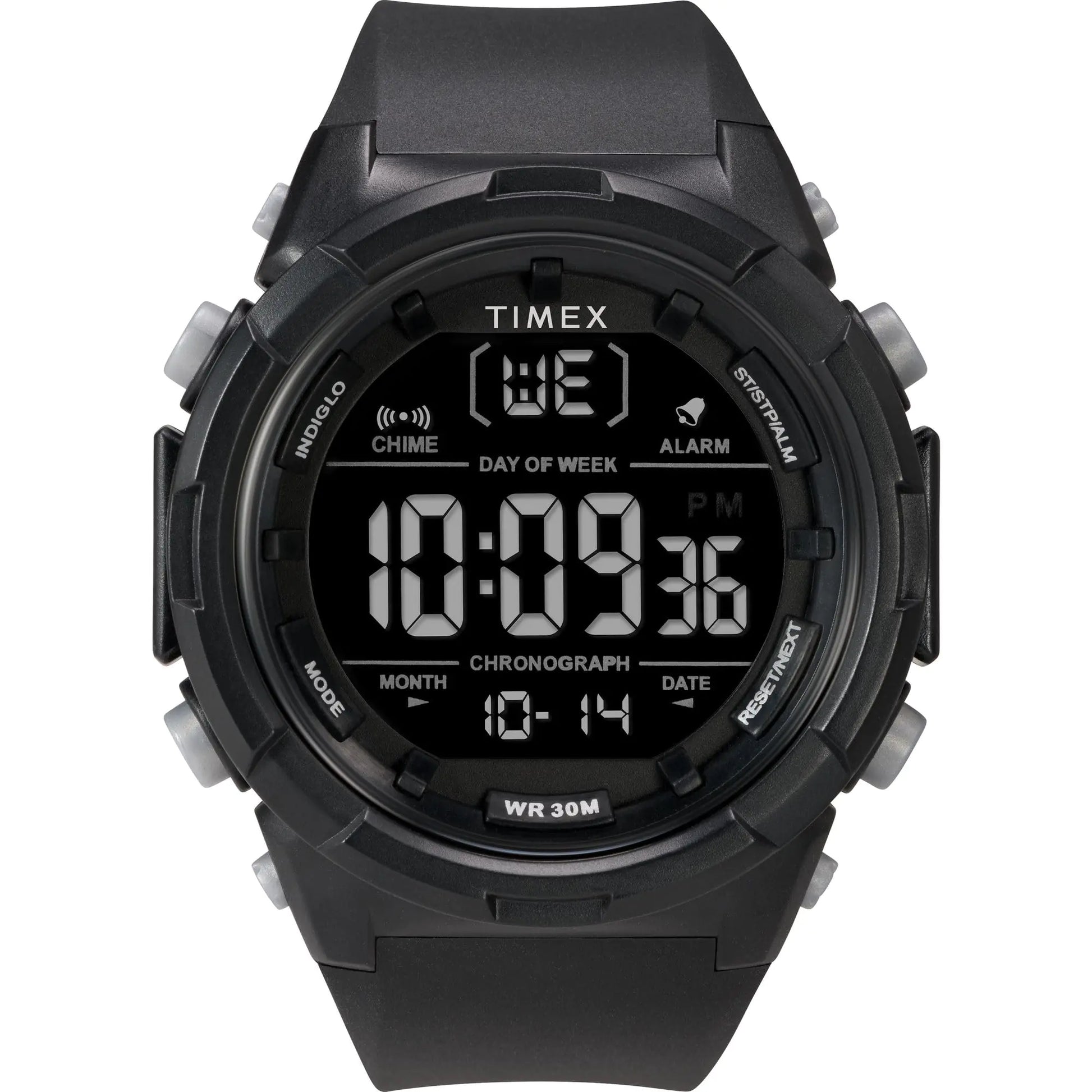 Timex Gentlemen's Precision 50mm Timepiece - Dual Black Digital - Velora Luxury Fashion