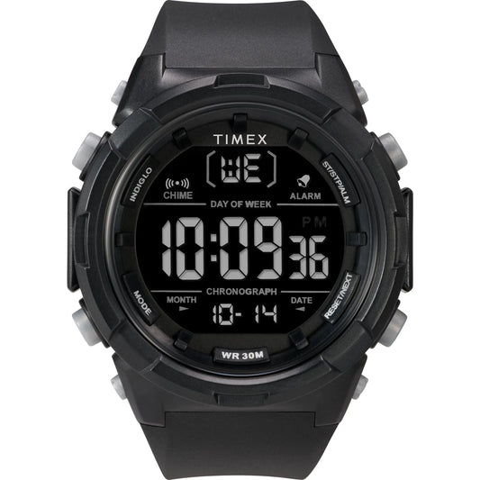 Timex Gentlemen's Precision 50mm Timepiece - Dual Black Digital - Velora Luxury Fashion