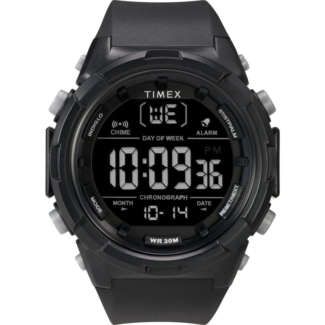 Timex Gentlemen's Precision 50mm Timepiece - Dual Black Digital - Velora Luxury Fashion