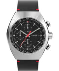 Timex Mens Legacy Tonneau 42mm Watch - Black Strap Black Dial Stainless Steel Case - Velora Luxury Fashion