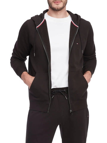 Tommy Hilfiger Mens Logo Zip Thru Hoodies - Velora Luxury Fashion