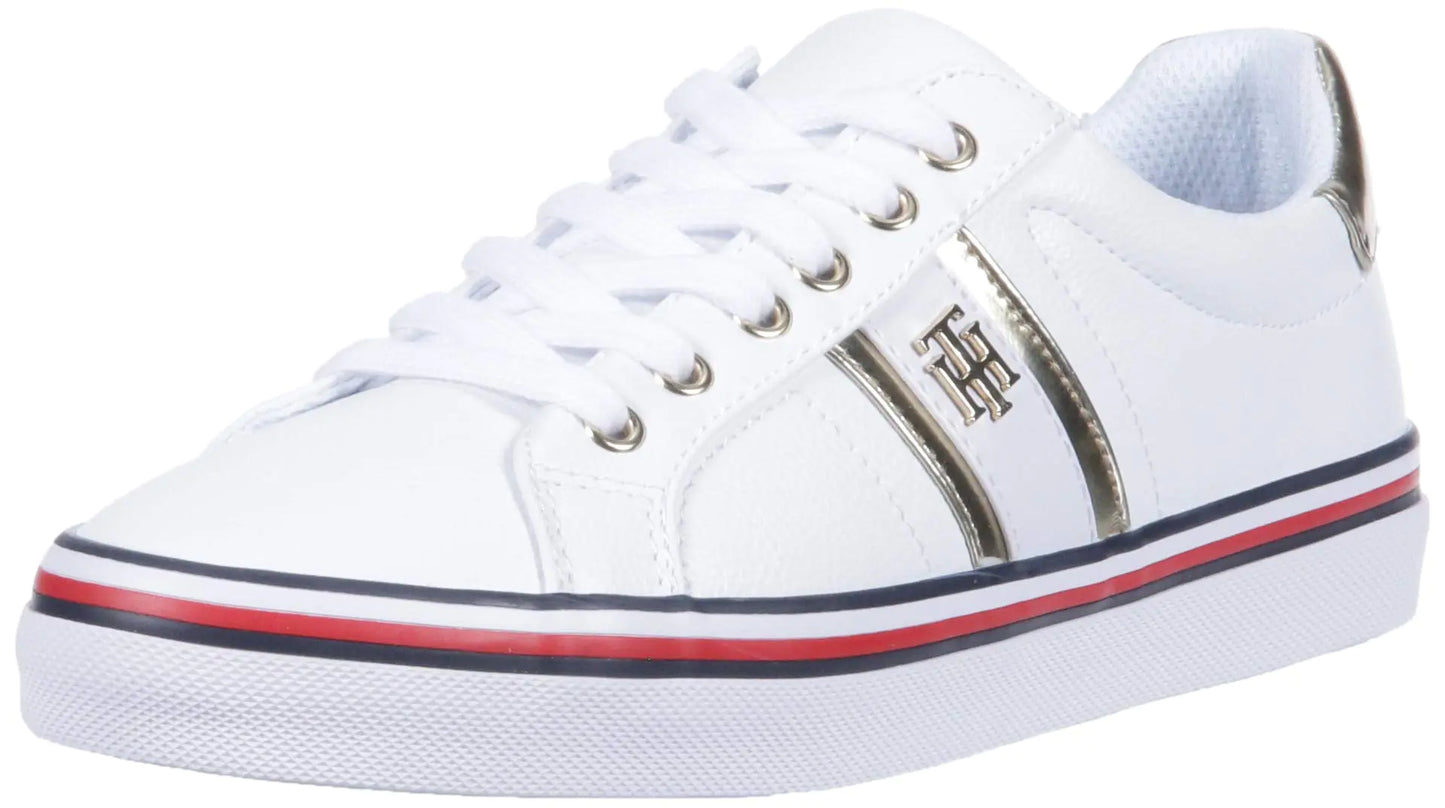 Tommy Hilfiger Womens Fentii Sneaker White 6.5 - Velora Luxury Fashion