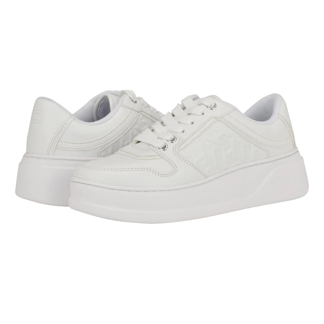 Tommy Hilfiger Womens Glenny Sneaker White 140 7.5 - Velora Luxury Fashion