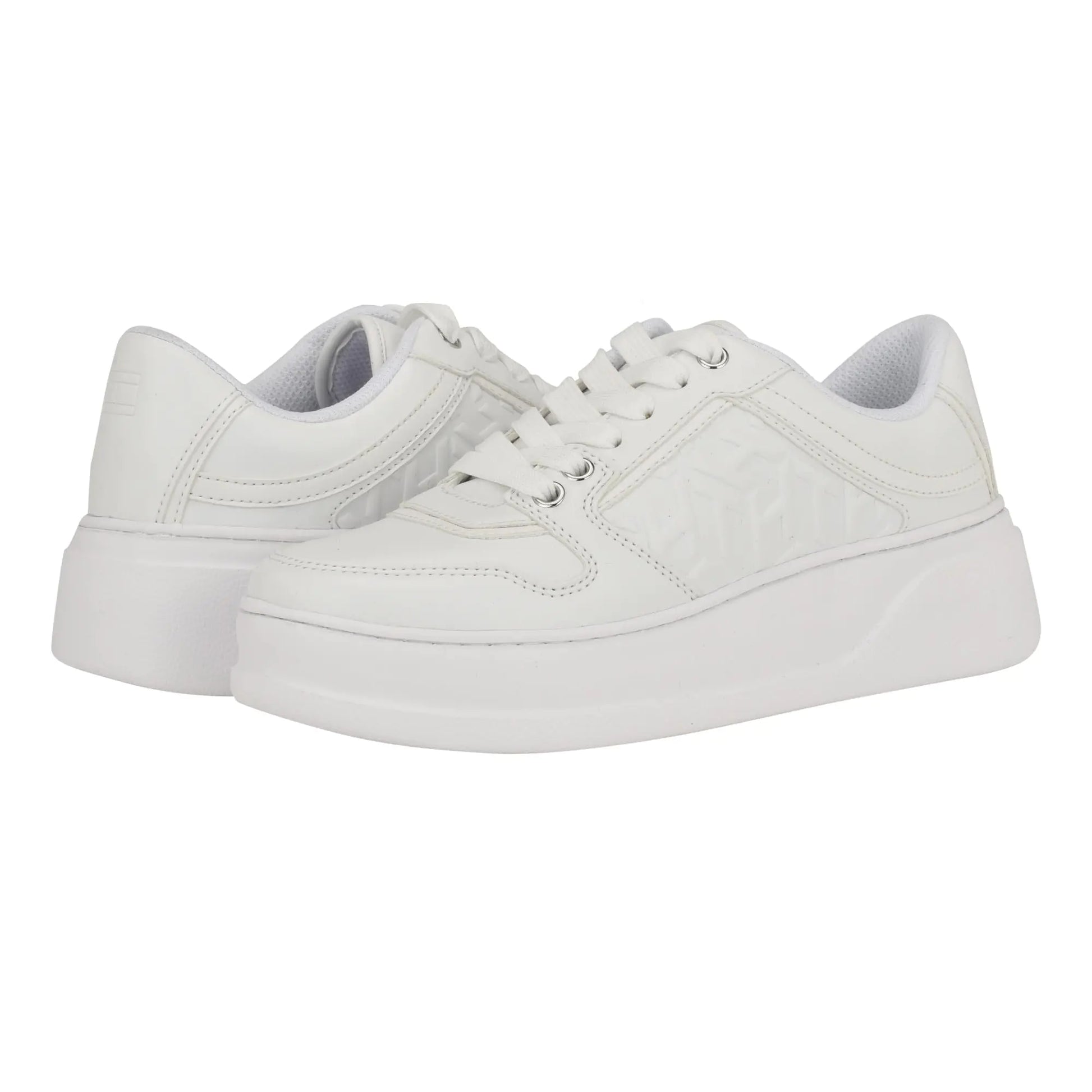 Tommy Hilfiger Womens Glenny Sneaker White 140 7.5 - Velora Luxury Fashion