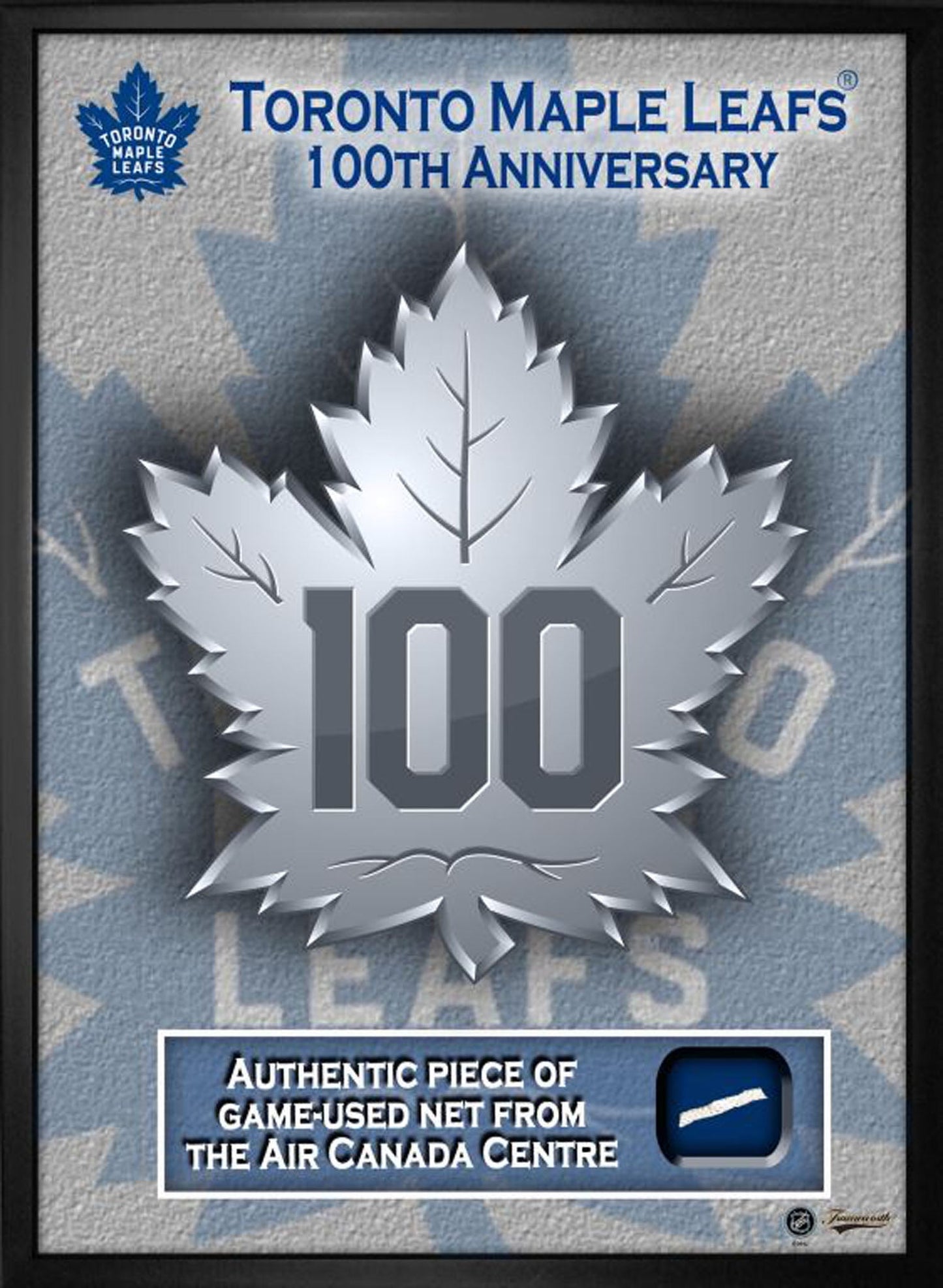 Toronto Maple Leafs Framed 16x20 100th Anniversary With Game-Used Net - Velora Luxury Fashion