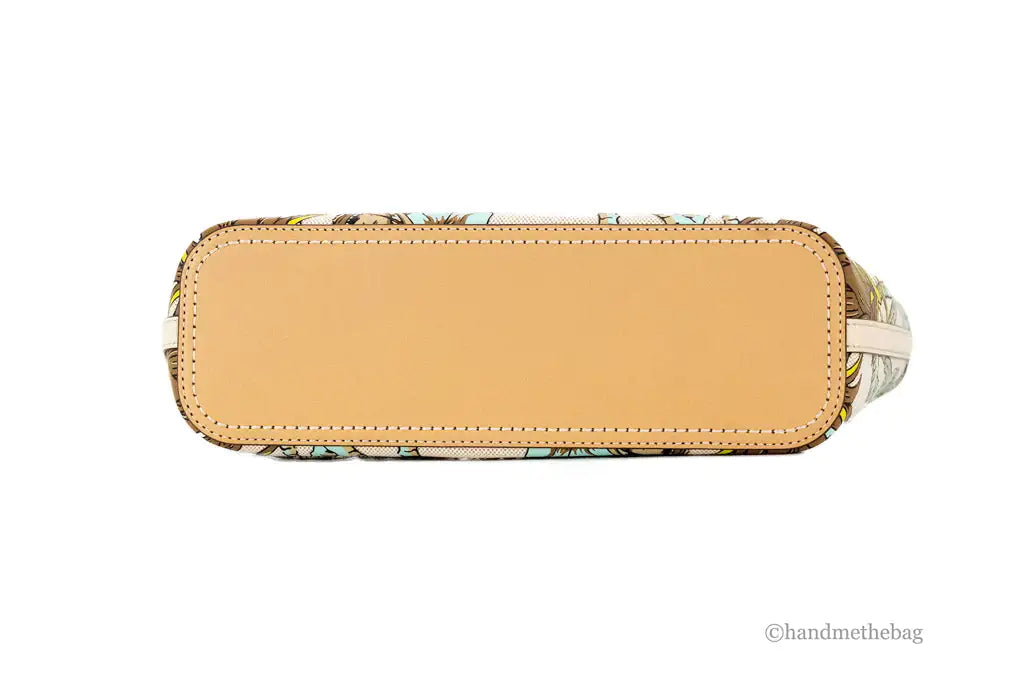 Tory Burch (144081) Emerson Small Climbing Palms Printed Canvas Tote Handbag - Velora Luxury Fashion