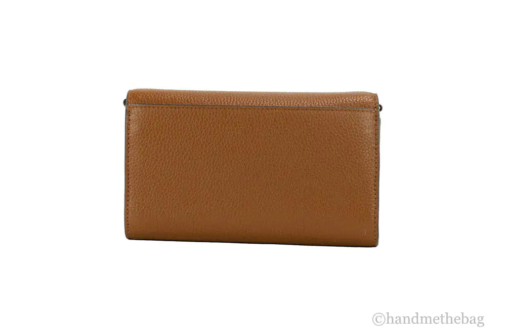 Tory Burch (75029) Thea Small Moose Pebble Leather Flat Wallet Crossbody Handbag - Velora Luxury Fashion