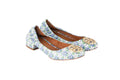 Tory Burch Benton 2 Terrace Ditsy Leather Scrunch Heel Shoes - Velora Luxury Fashion
