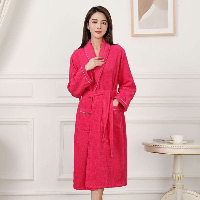 Towel Material Bathrobe Men's And Women's Pajamas EX-STOCK Canada