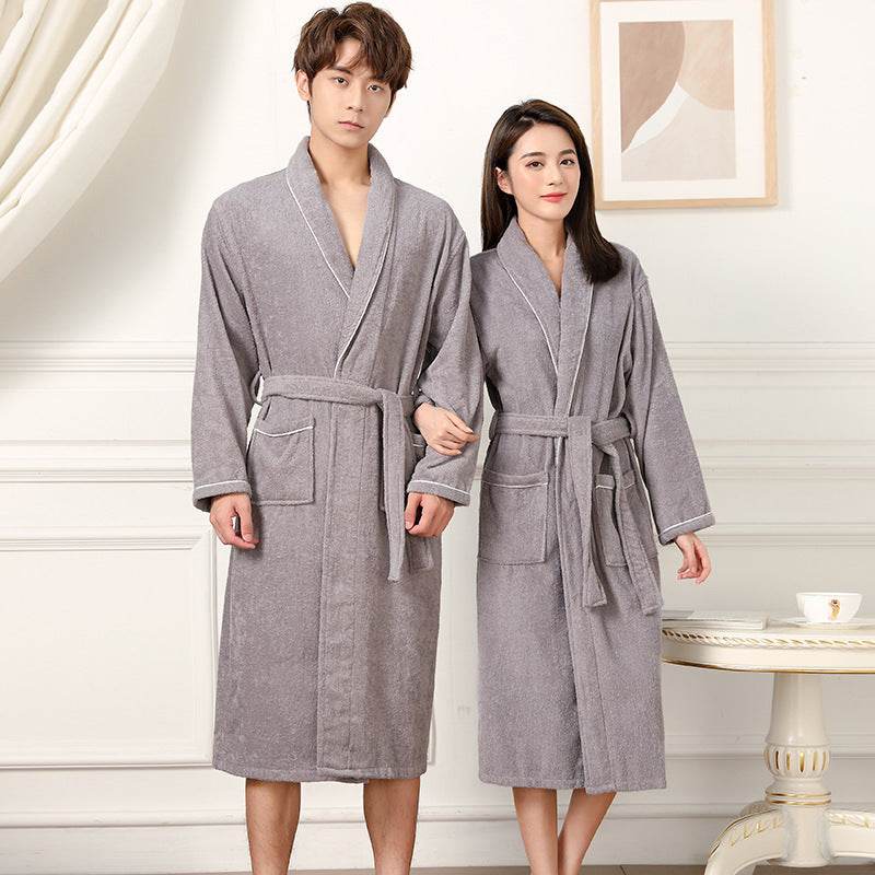Towel Material Bathrobe Men's And Women's Pajamas EX-STOCK Canada