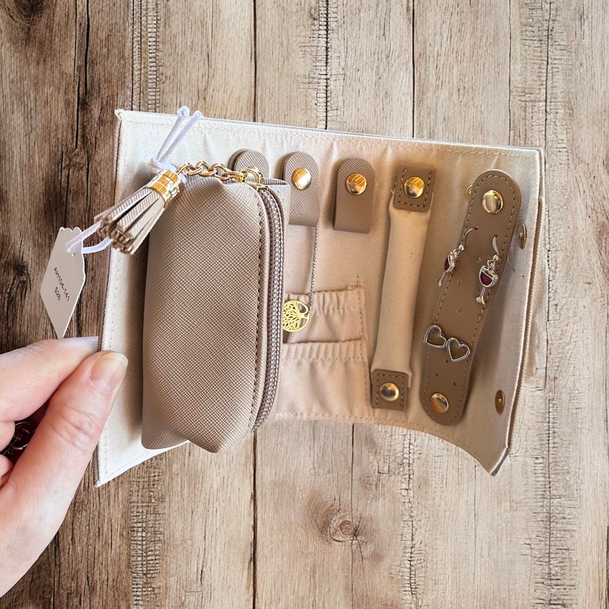 Travel Roll Jewellery Case - Velora Luxury Fashion