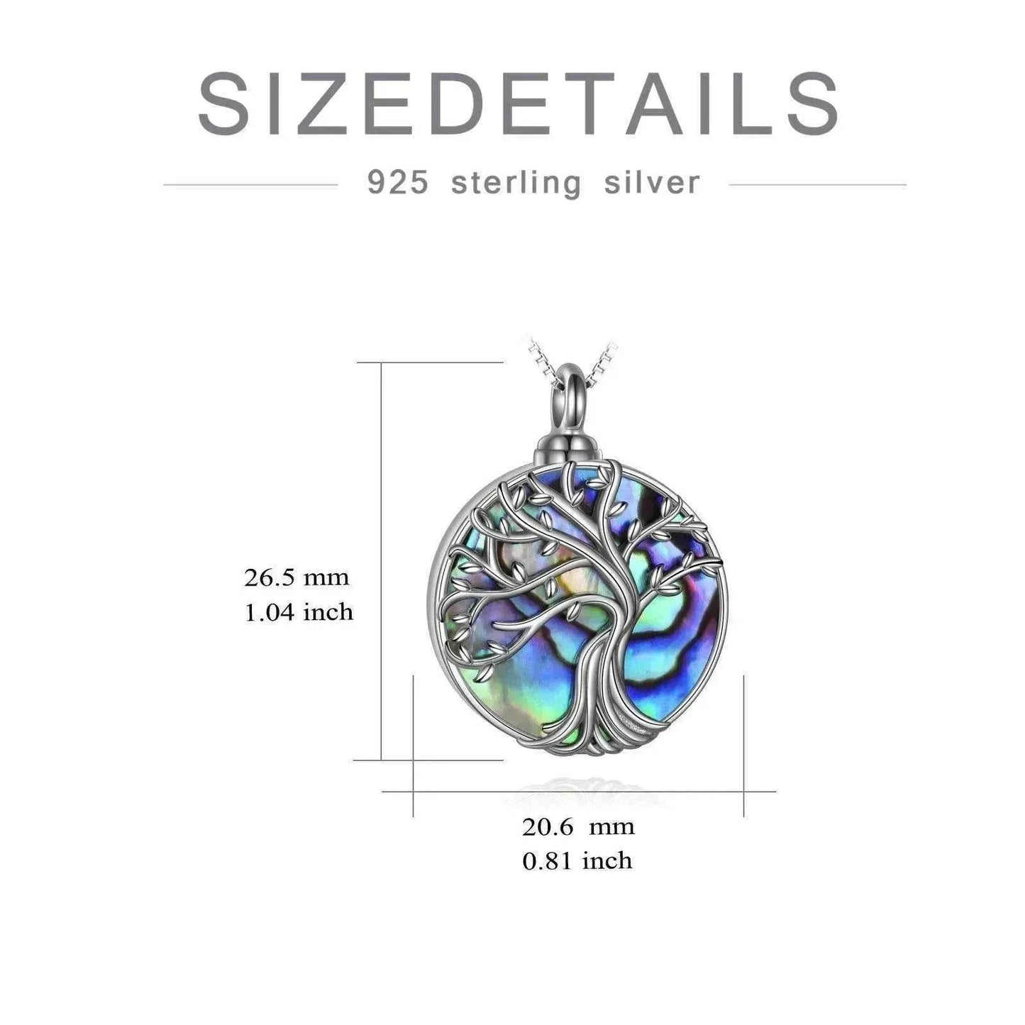 Tree of Life 925 Sterling Silver Pendant Necklace - Velora