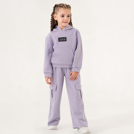 Trendy Cargo Girls Casual Set - Velora Luxury Fashion