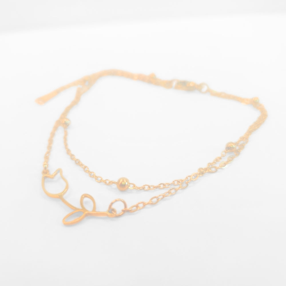 Tulip Anklet (Gold) - Velora