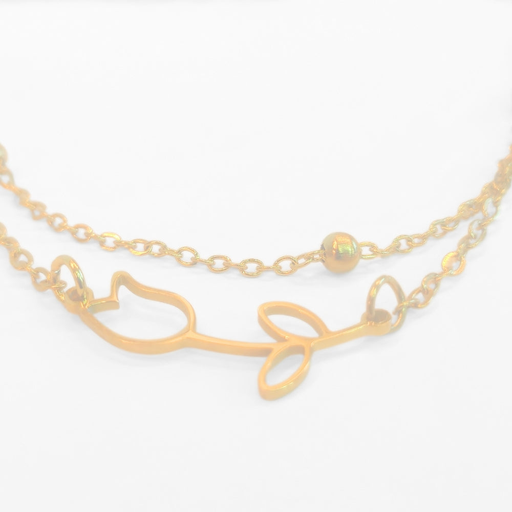 Tulip Anklet (Gold) - Velora