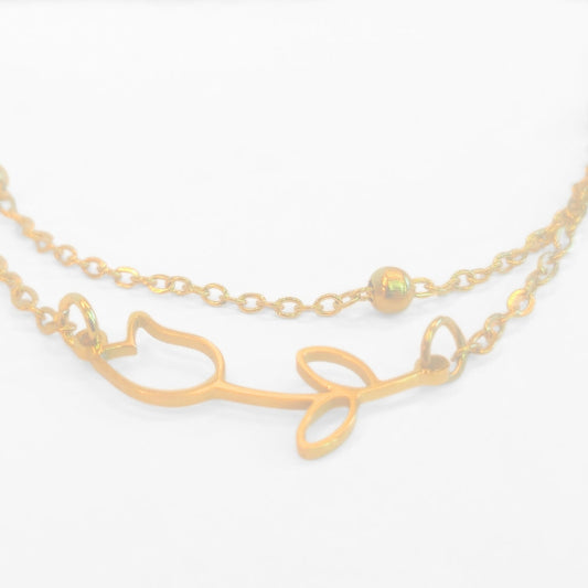 Tulip Anklet (Gold) - Velora