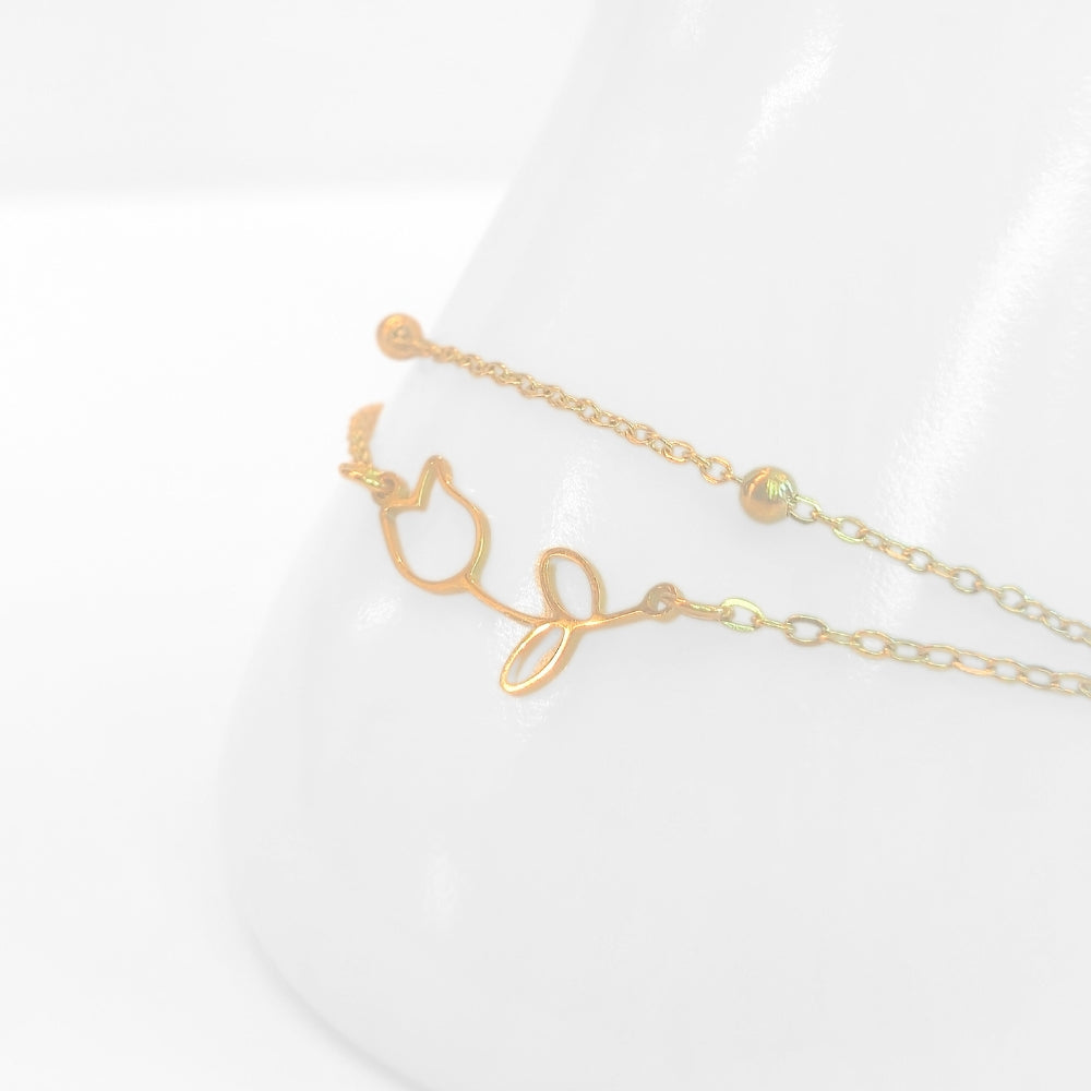 Tulip Anklet (Gold) - Velora