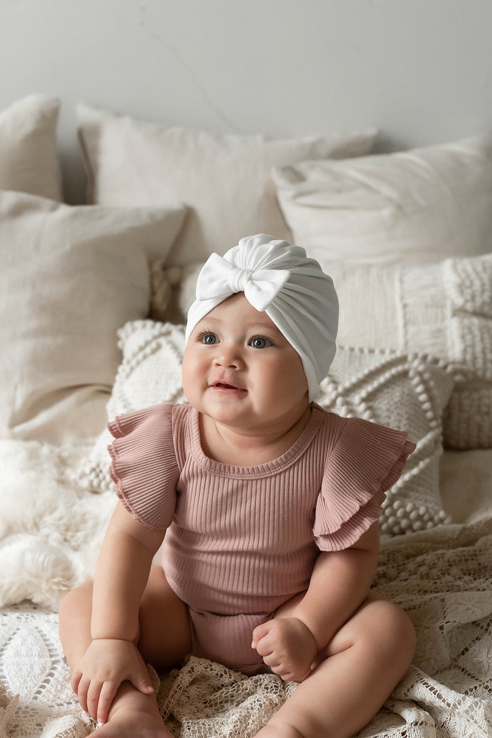 Turban Hat | Ivory - Velora Luxury Fashion