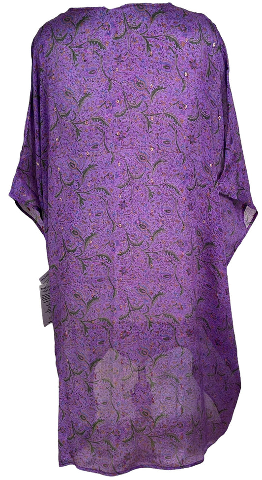PRC6425 Avatar Pure Silk Midi Length Kaftan - Velora