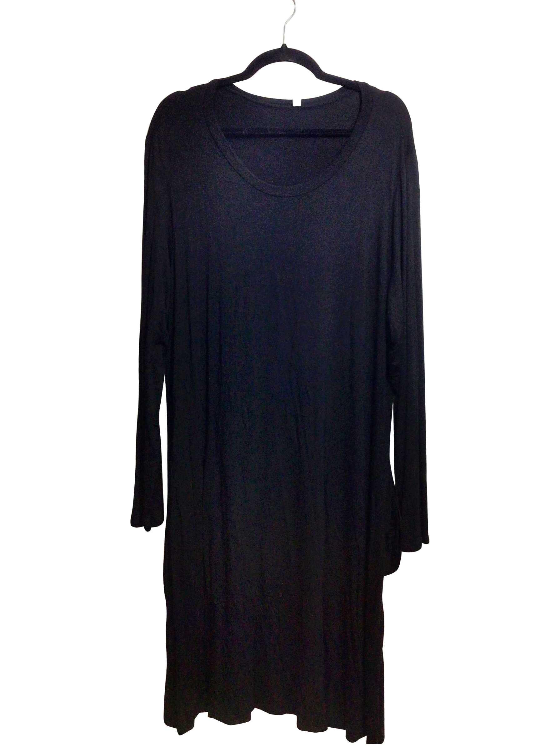 UNBRANDED Regular fit Midi Dress in Black - 3X - Velora