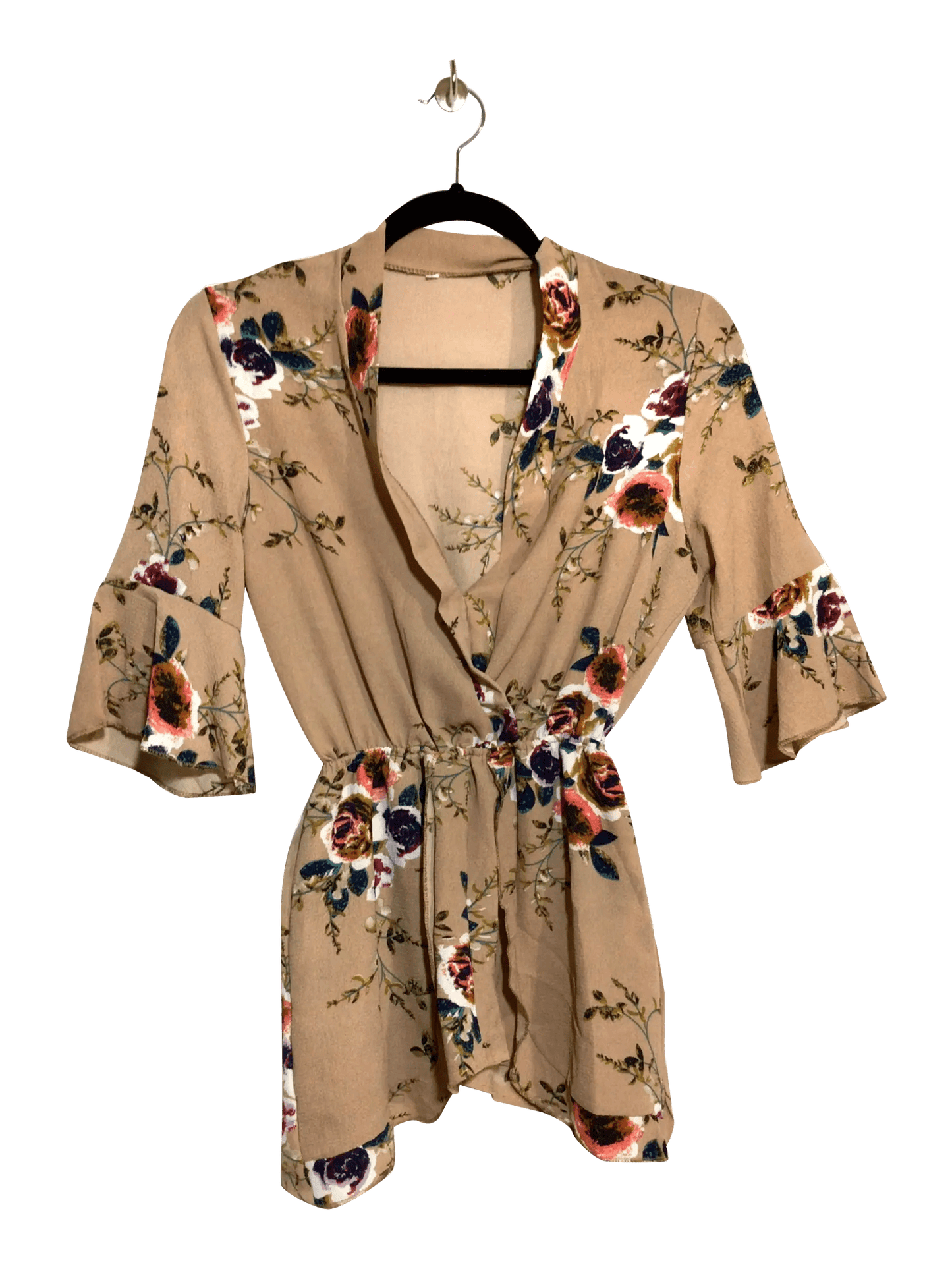 UNBRANDED Regular fit Romper in Brown - S - Velora