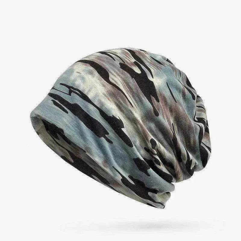 Unisex Camouflage Beanies Flexible Turban Ring Scarf Hedging Hats - Velora
