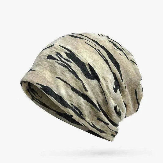 Unisex Camouflage Beanies Flexible Turban Ring Scarf Hedging Hats - Velora