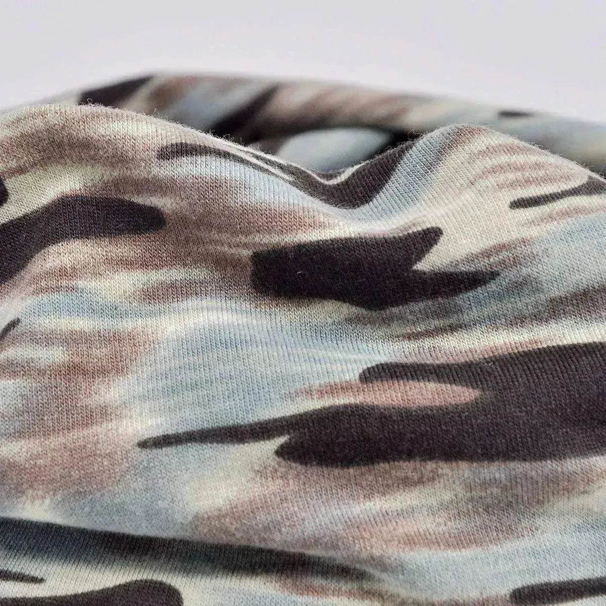 Unisex Camouflage Beanies Flexible Turban Ring Scarf Hedging Hats - Velora