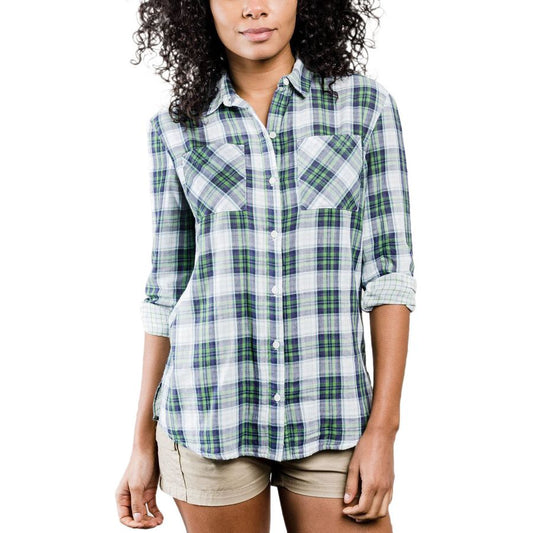 United By Blue Womens Stargrass Organic Cotton Plaid Shirts - Velora Luxury Fashion