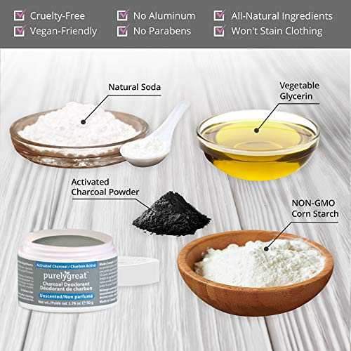 Unscented Charcoal Deodorant - Velora Luxury Fashion