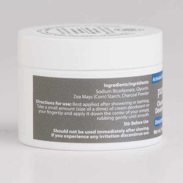 Unscented Charcoal Deodorant - Velora Luxury Fashion