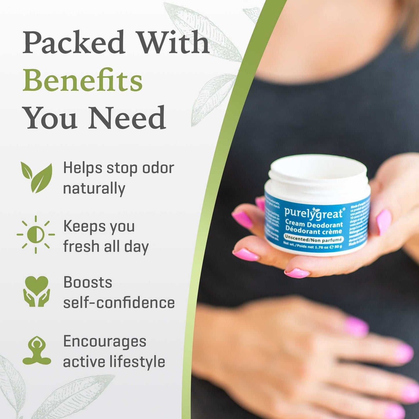 Unscented Cream Deodorant - Velora Luxury Fashion