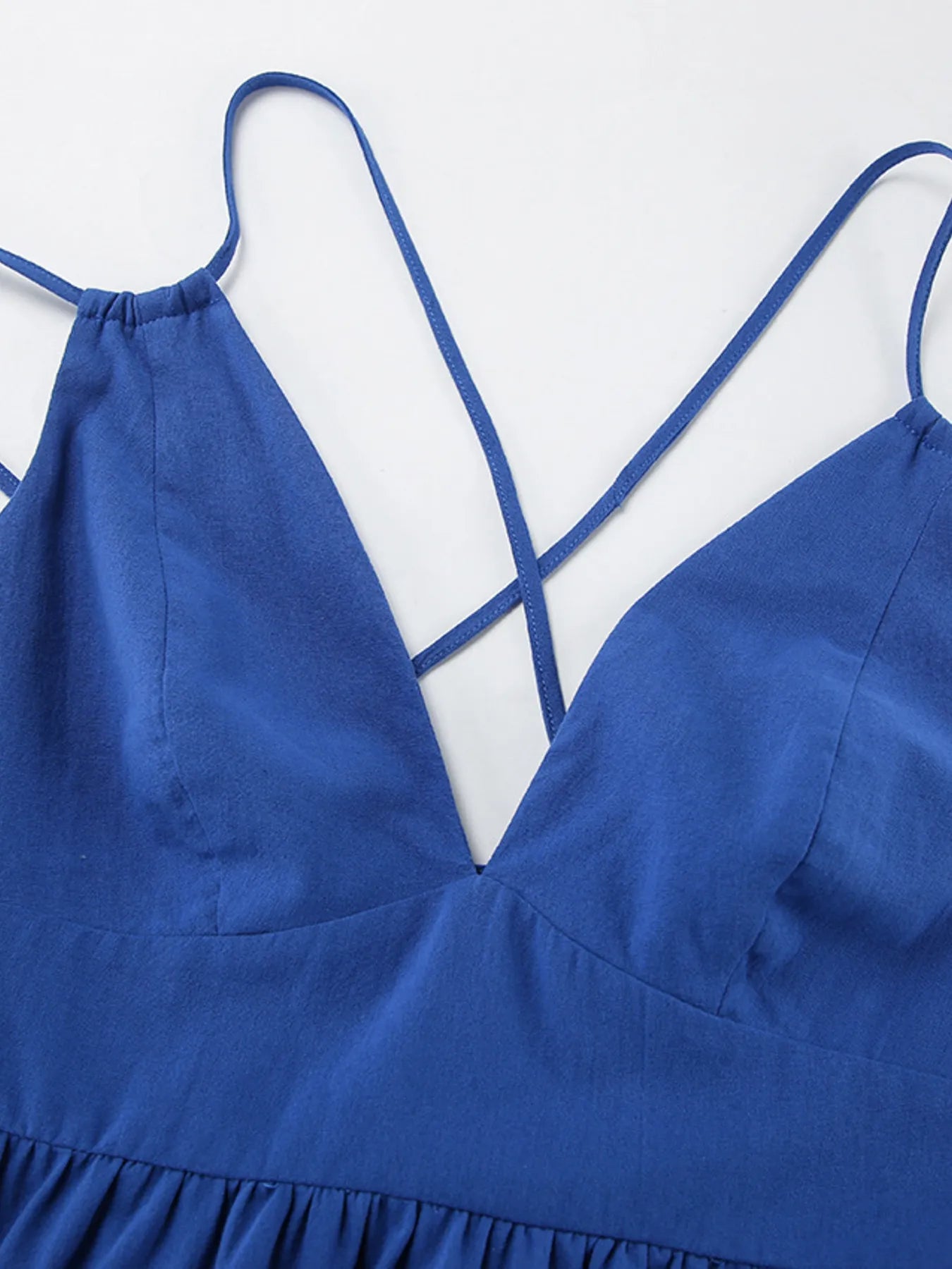 V-Neck Tiered Maxi Cami Dress - Velora Luxury Fashion