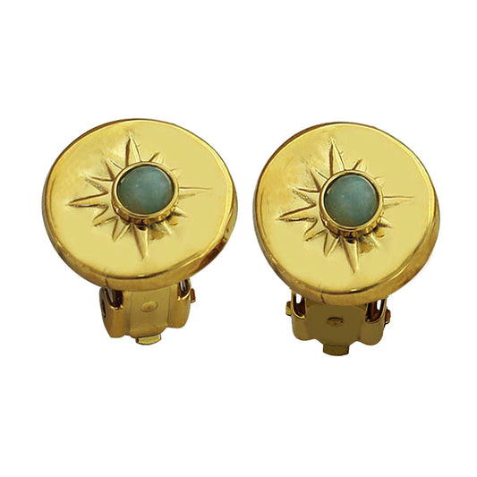 VICTORIA Clip-On Stud Earrings (Piercing Not Required) - Velora Luxury Fashion