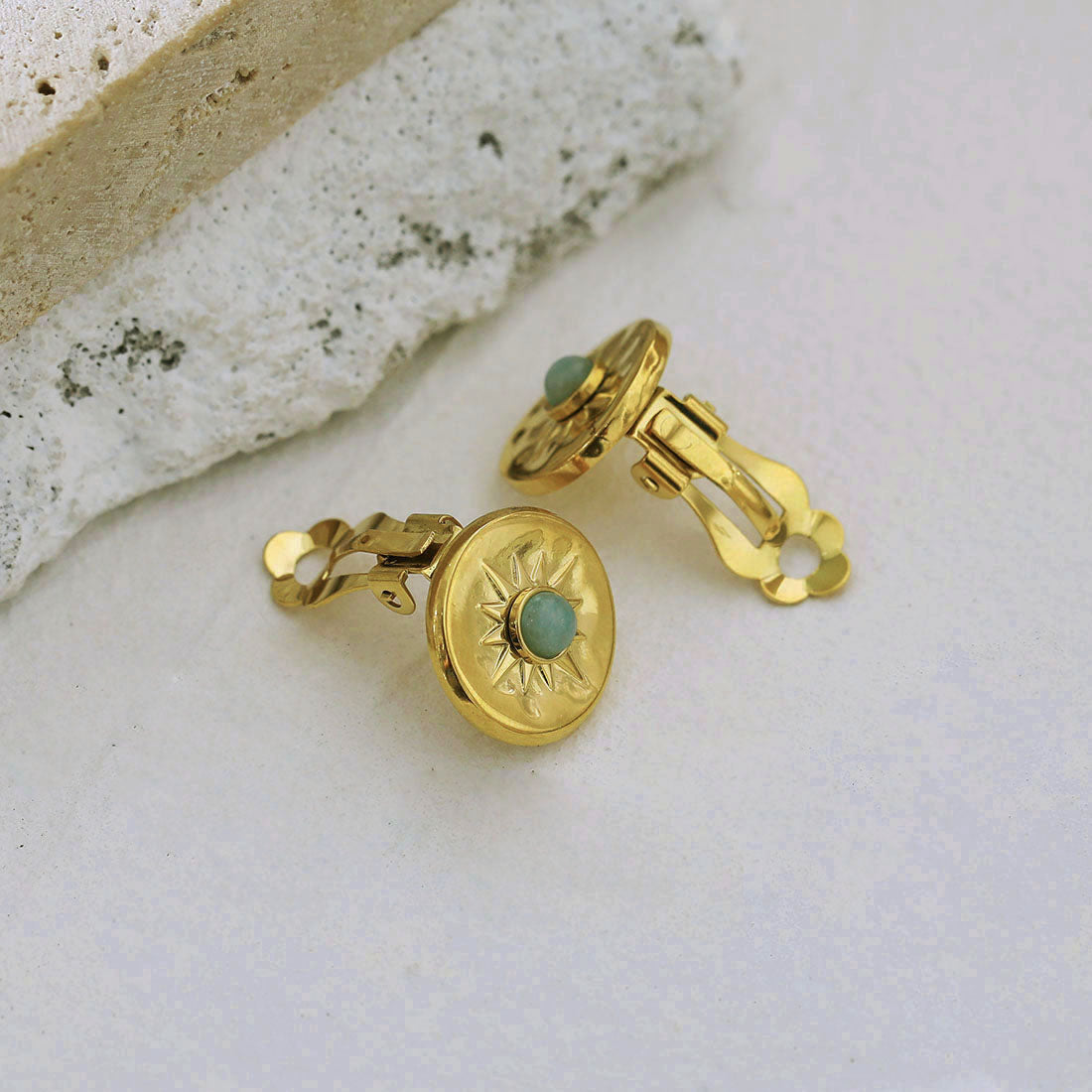 VICTORIA Clip-On Stud Earrings (Piercing Not Required) - Velora Luxury Fashion