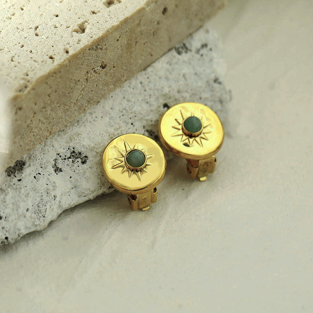 VICTORIA Clip-On Stud Earrings (Piercing Not Required) - Velora Luxury Fashion