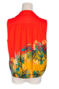 VINCE CAMUTO Women Button Down Tops Regular fit in Orange - M - Velora Luxury Fashion