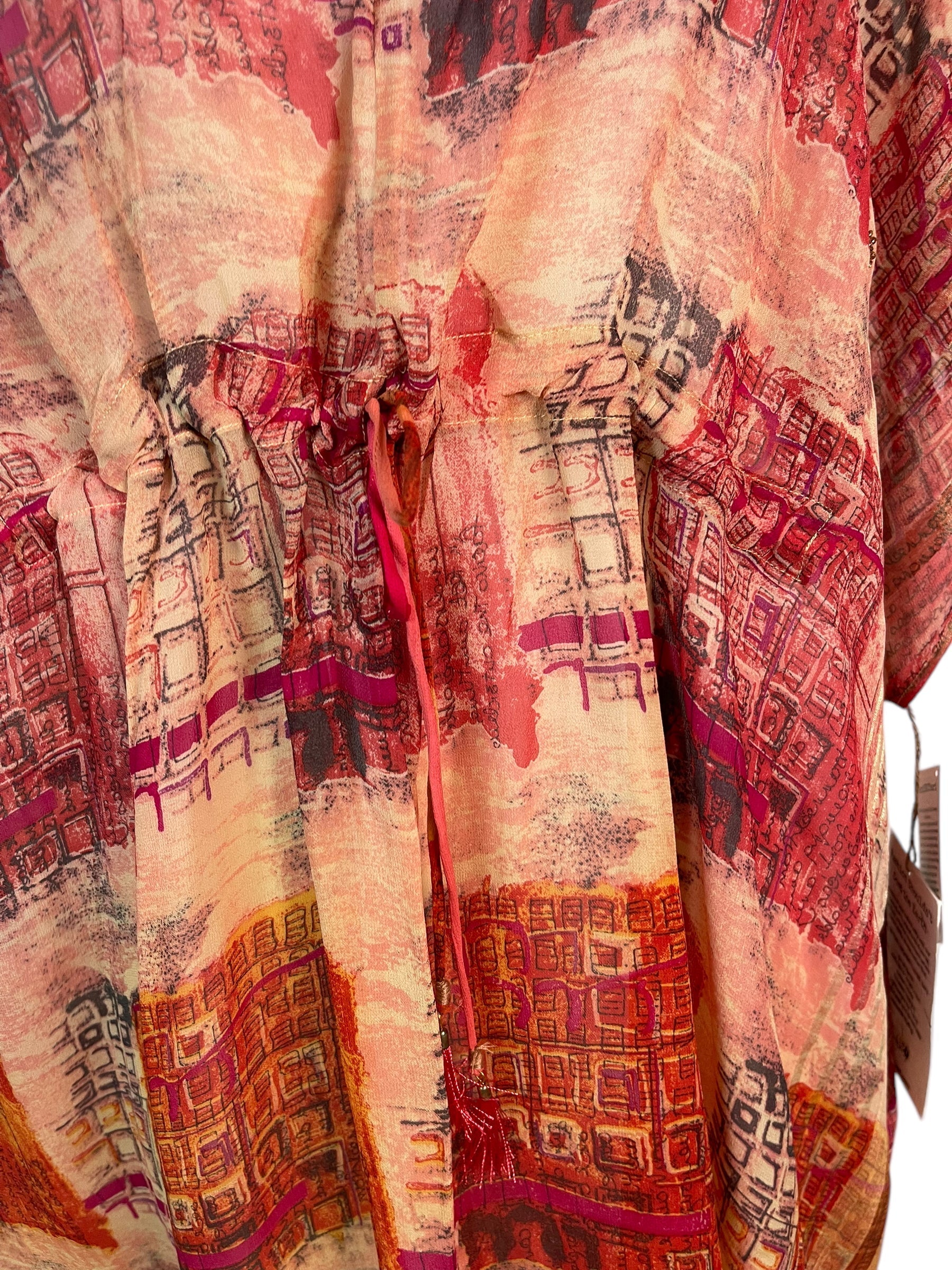PRG6354 Sheer Avatar Pure Silk Maxi Kaftan - Velora