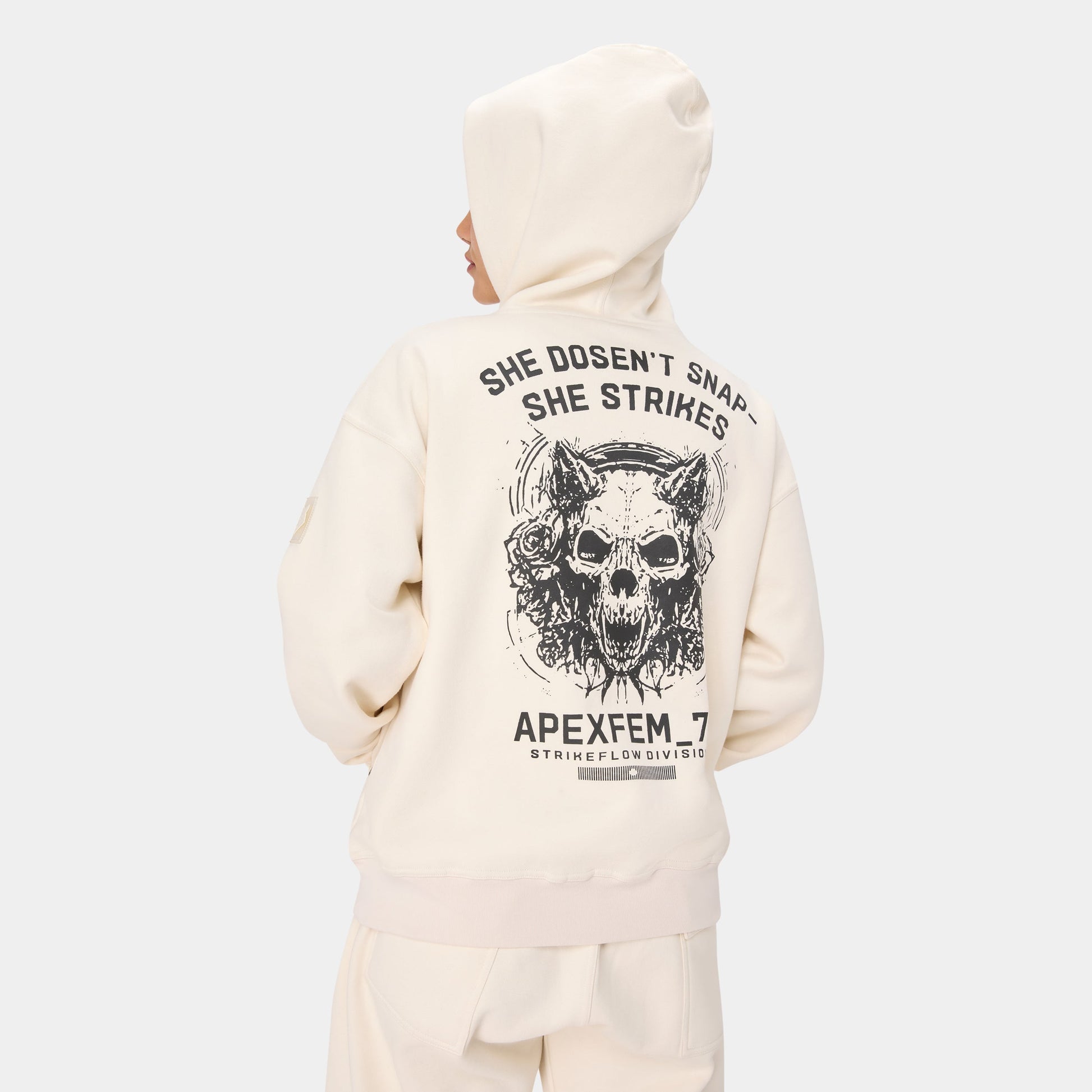 VOLTFEM_77 HOODIE — TACTICAL BIEGE - Velora Luxury Fashion