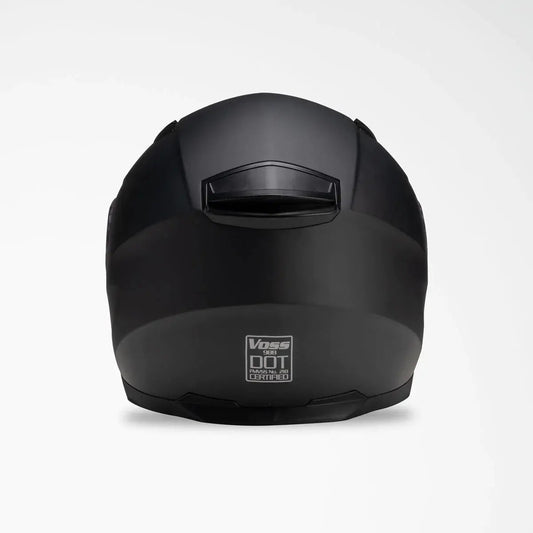 VOSS 988 MOTO-1 Matte Black Helmet Boutique of Leathers/Open Road