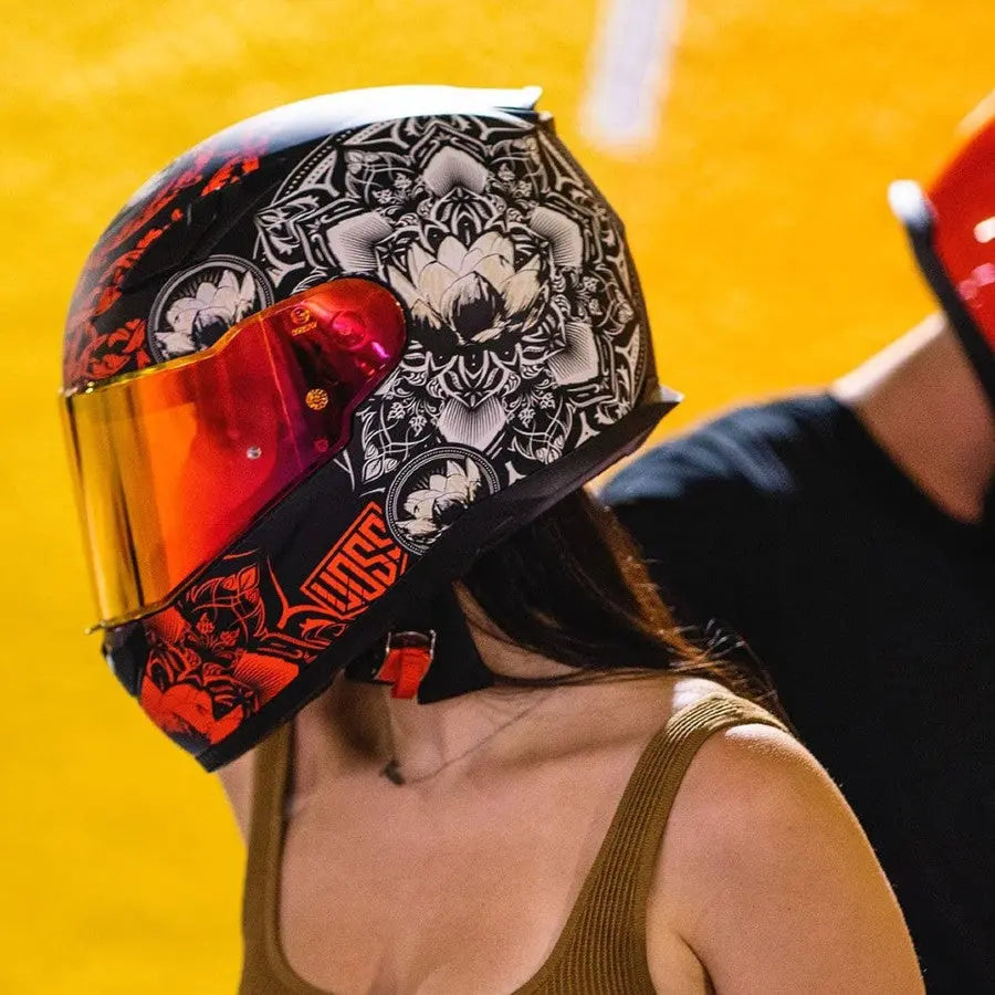 VOSS 988 Moto-1 Mandala Helmet - Velora Luxury Fashion