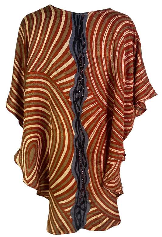 PRC6493 Avatar Pure Silk Waterfall Top - Velora