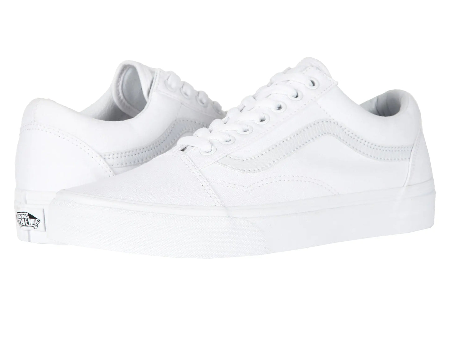 Vans Classic Old Skool True White Size 9 Women/ 7.5 Men - Velora Luxury Fashion
