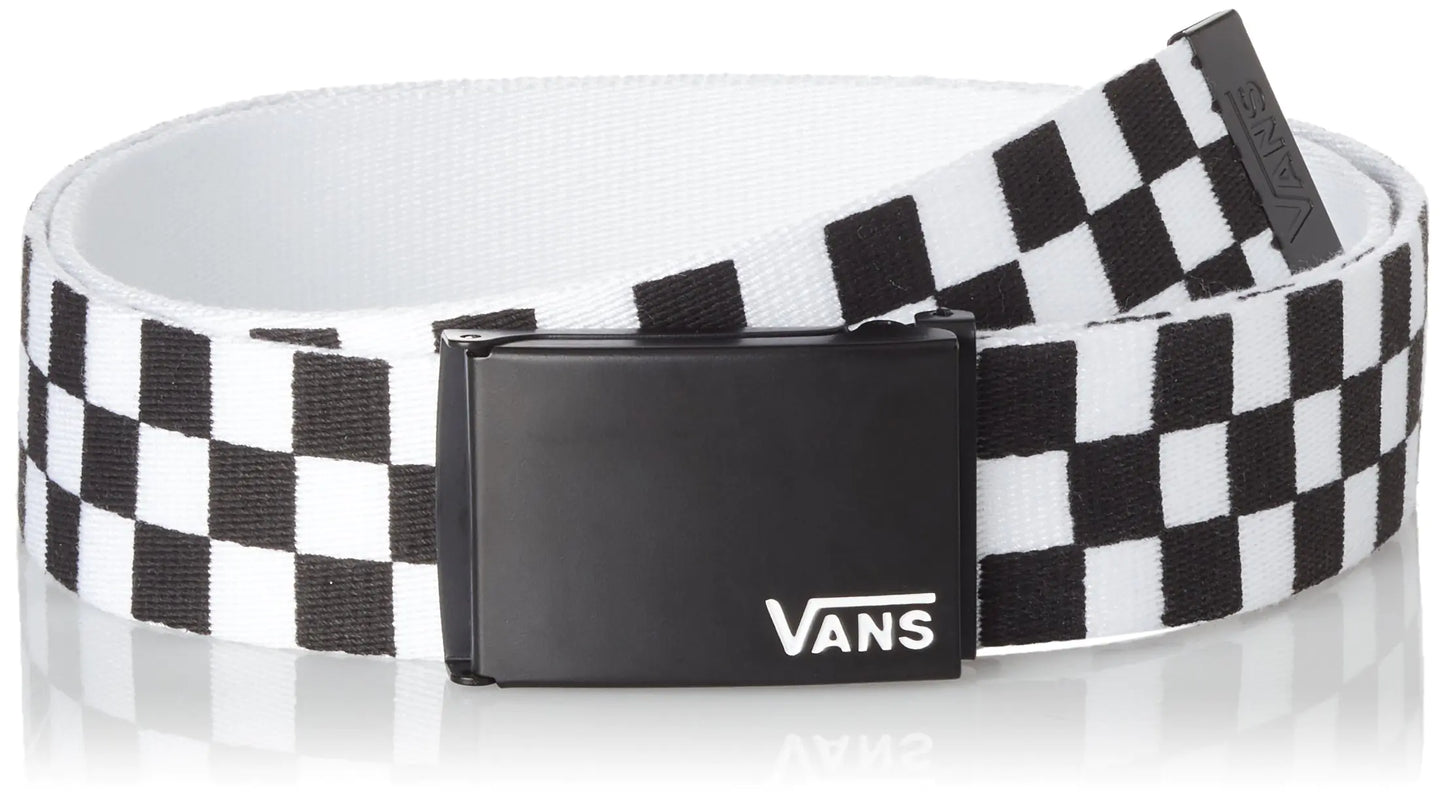 Vans Mens Deppster II Web Belt Black/White One Size - Velora Luxury Fashion