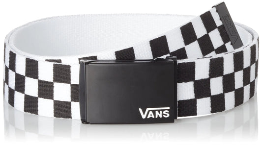 Vans Mens Deppster II Web Belt Black/White One Size - Velora Luxury Fashion