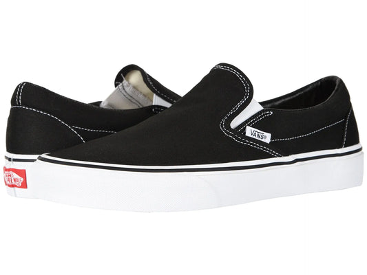 Vans Slip On Black/White 6.5 Women/5 Men - Velora Luxury Fashion
