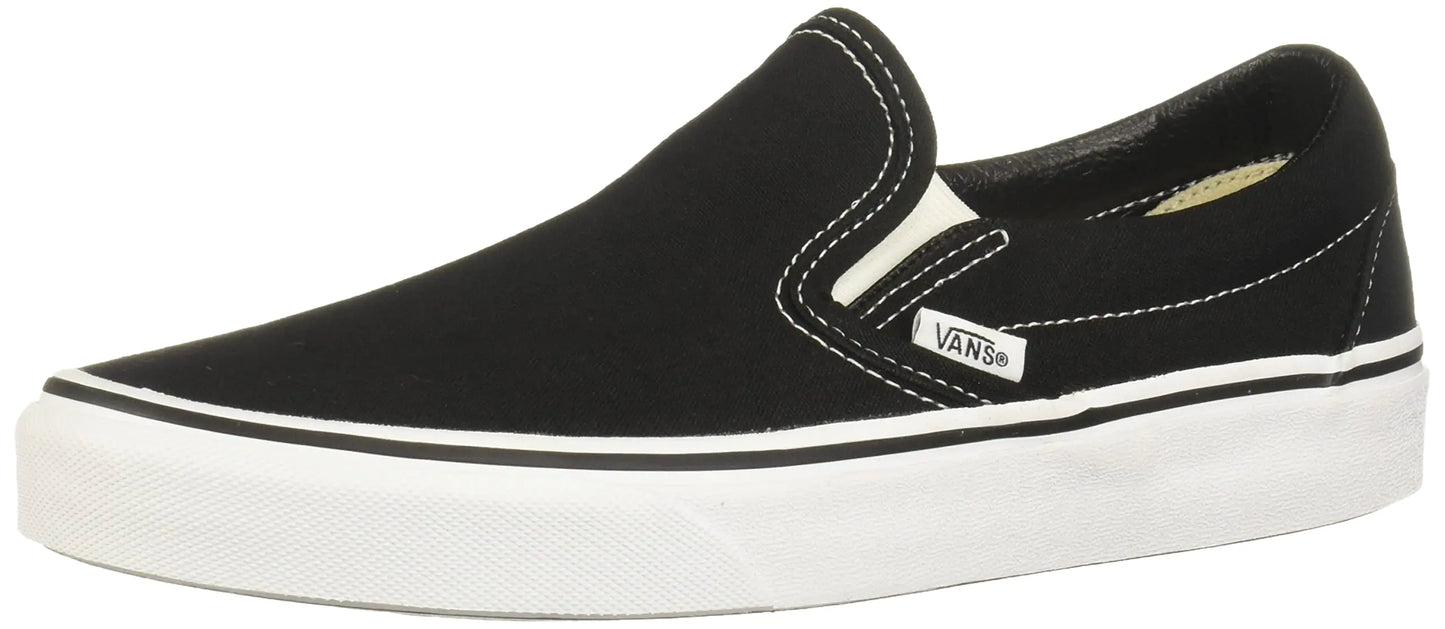 Vans U Classic Slip-On Unisex-Adult Trainers Black White 8.5 us - Velora Luxury Fashion